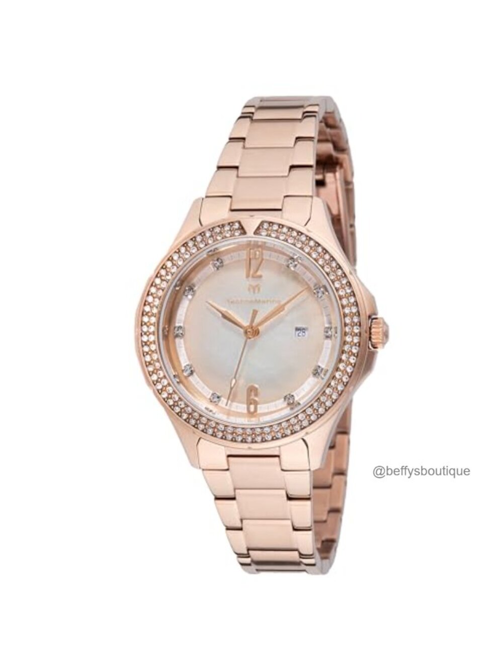 Luna Tides Women's Watch Mother of Pearl Dial 33mm Rose Gold Stainless Steel